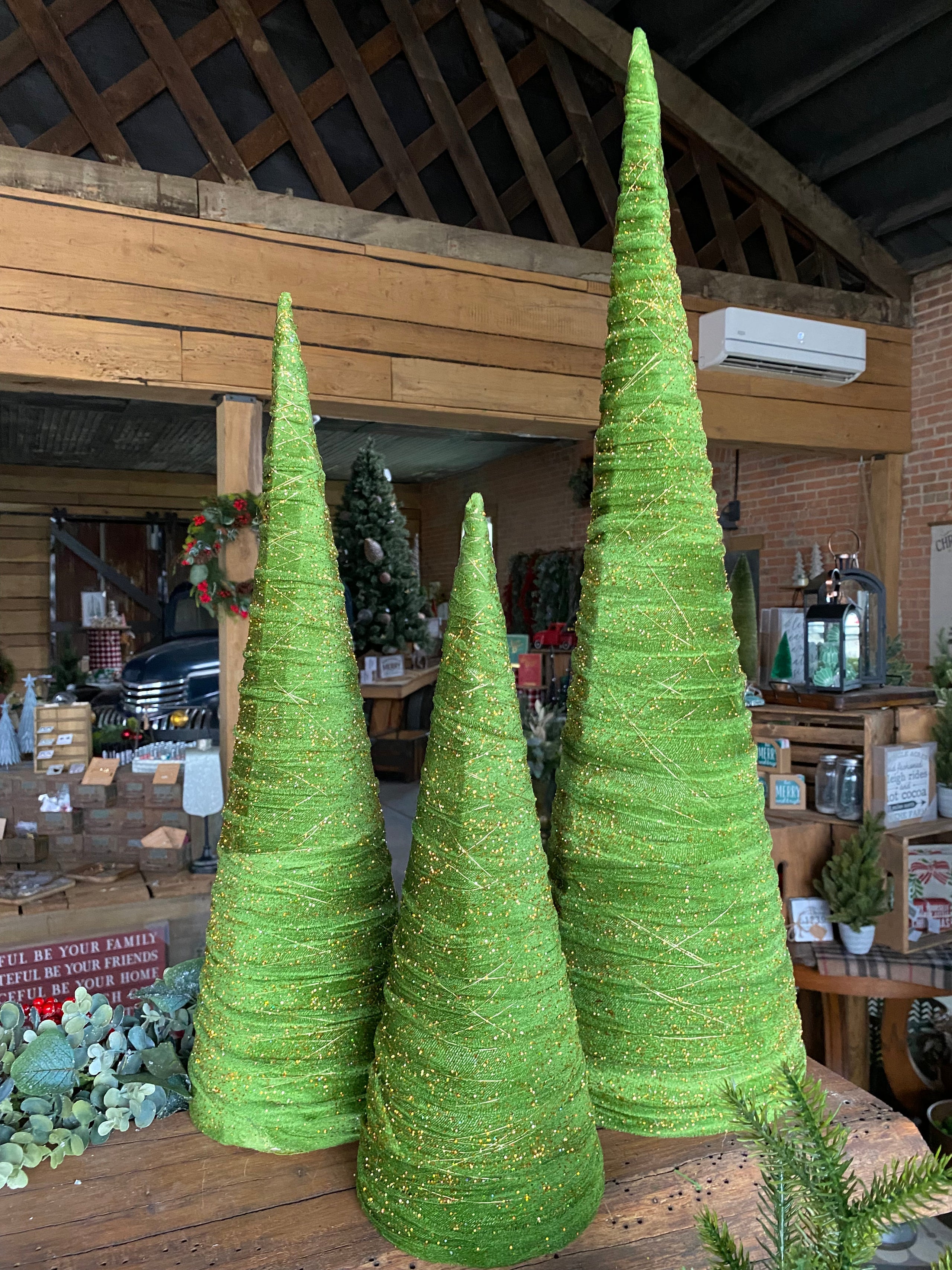 Velvet Cone Tree Timber & Fieldstone